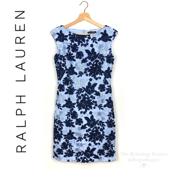 ralph lauren embroidered dress